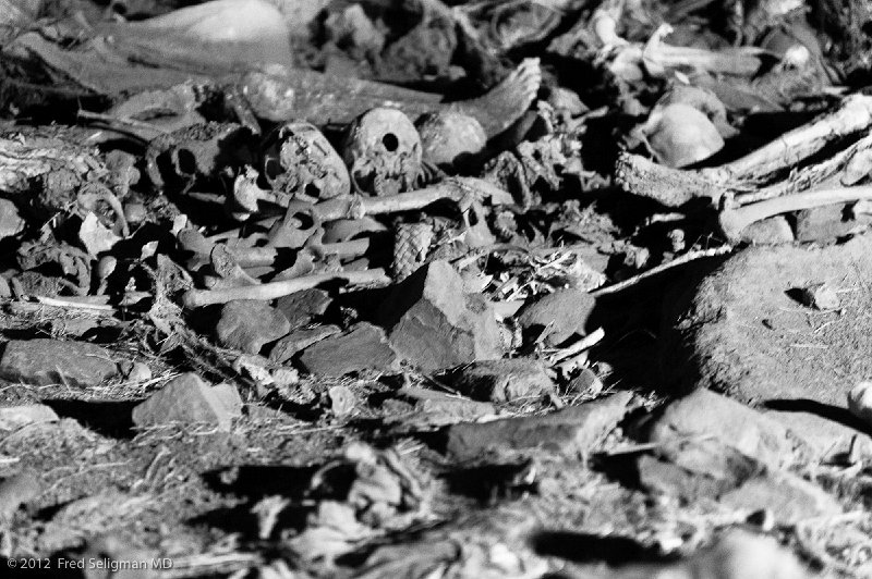 20120403_104434 Nikon D3S 2x3.jpg - These are the remains of more than 10,000 people lying in the back of the cavern.  They are the remains of Christian pilgrims who have come here from as far away as Syria to die